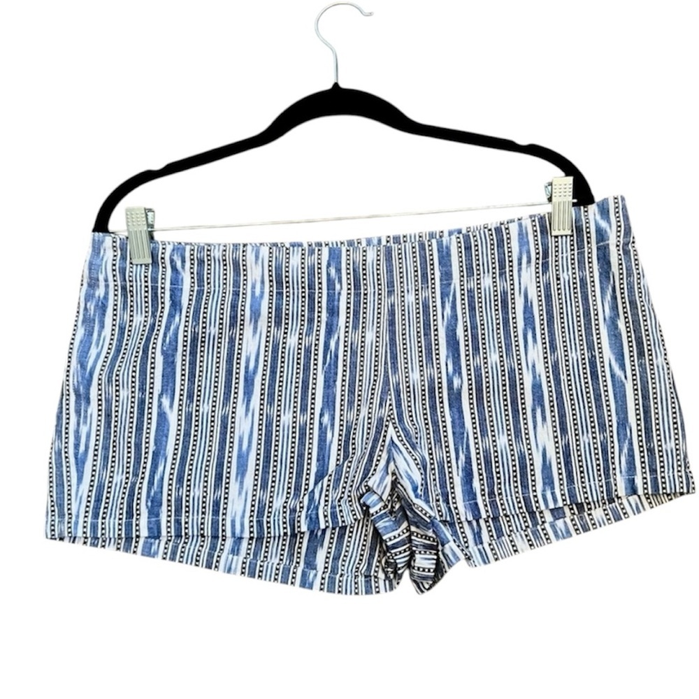 Roxy Blue and White Striped Shorts